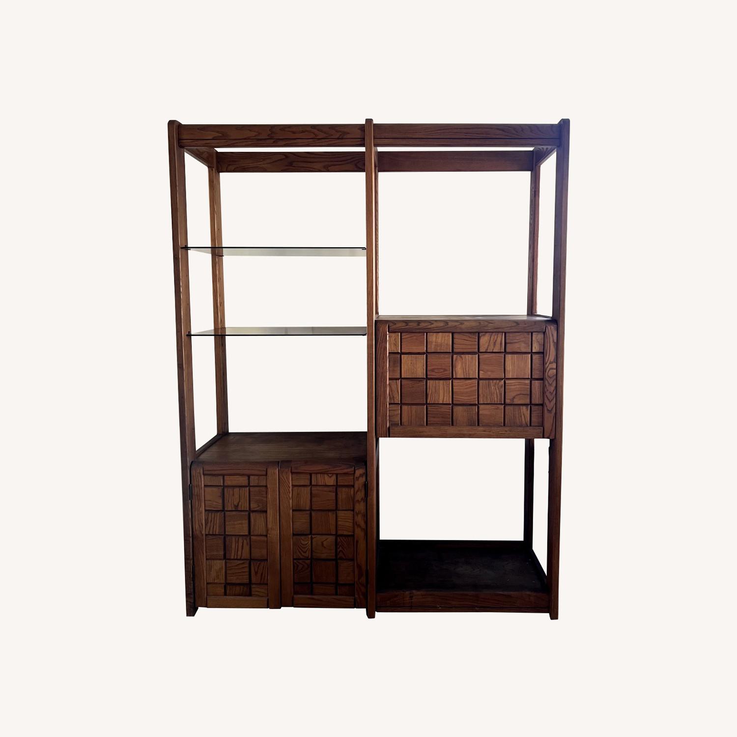 Lou Hodges MCM Brutalist Wall Unit - image-0