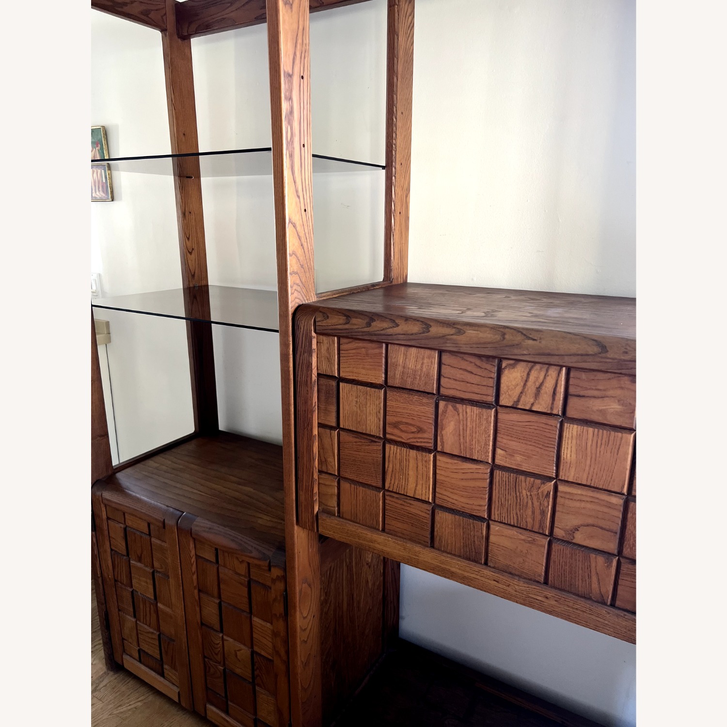 Lou Hodges MCM Brutalist Wall Unit - image-3