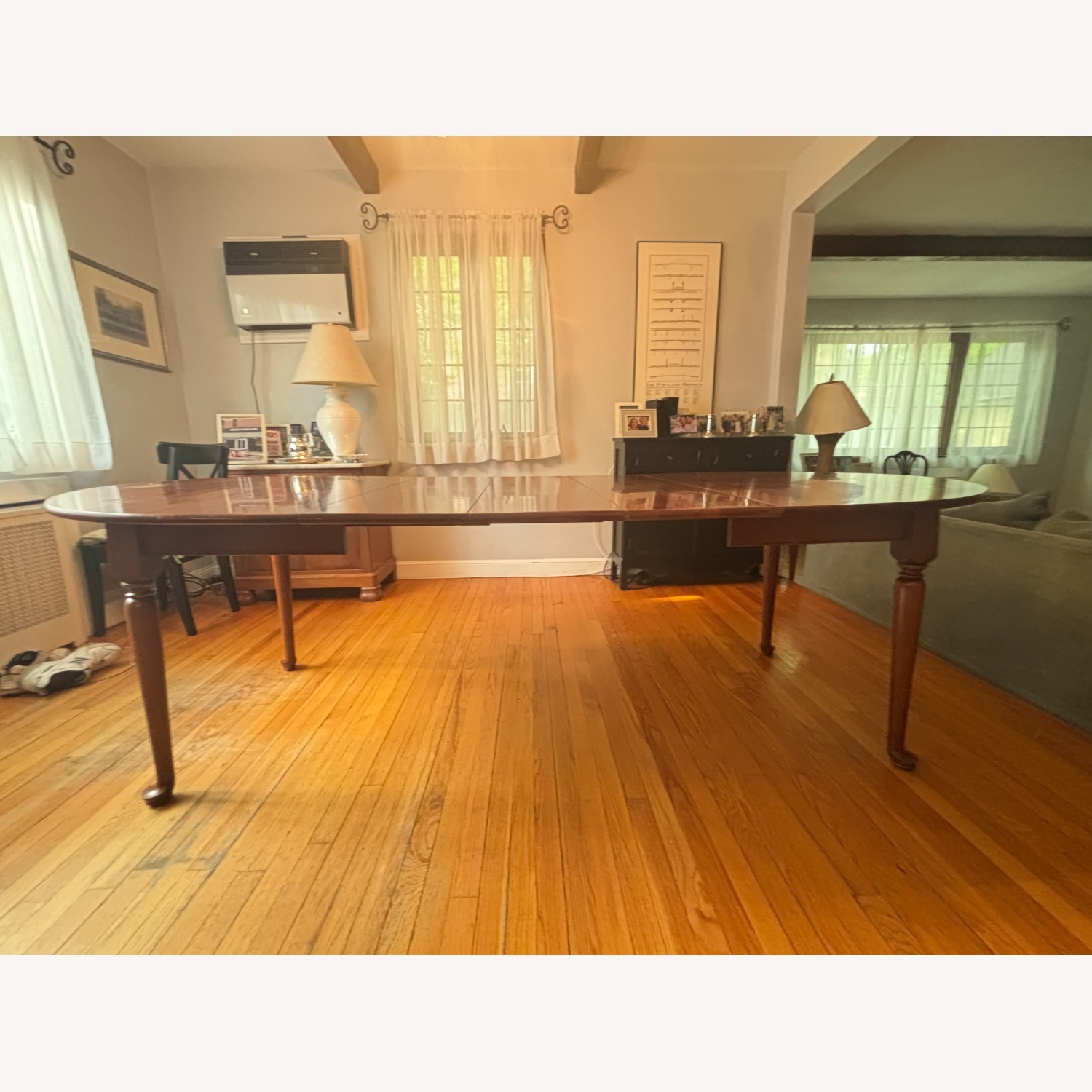 Cherry Dining Table Three Leaves - image-1