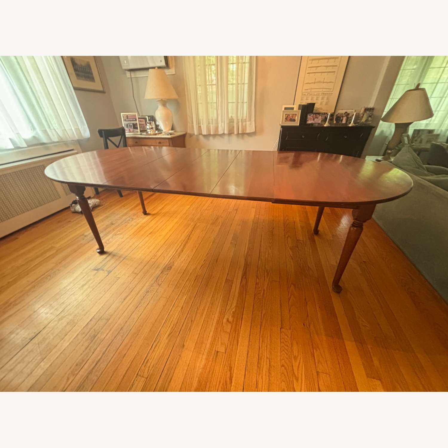 Cherry Dining Table Three Leaves - image-3