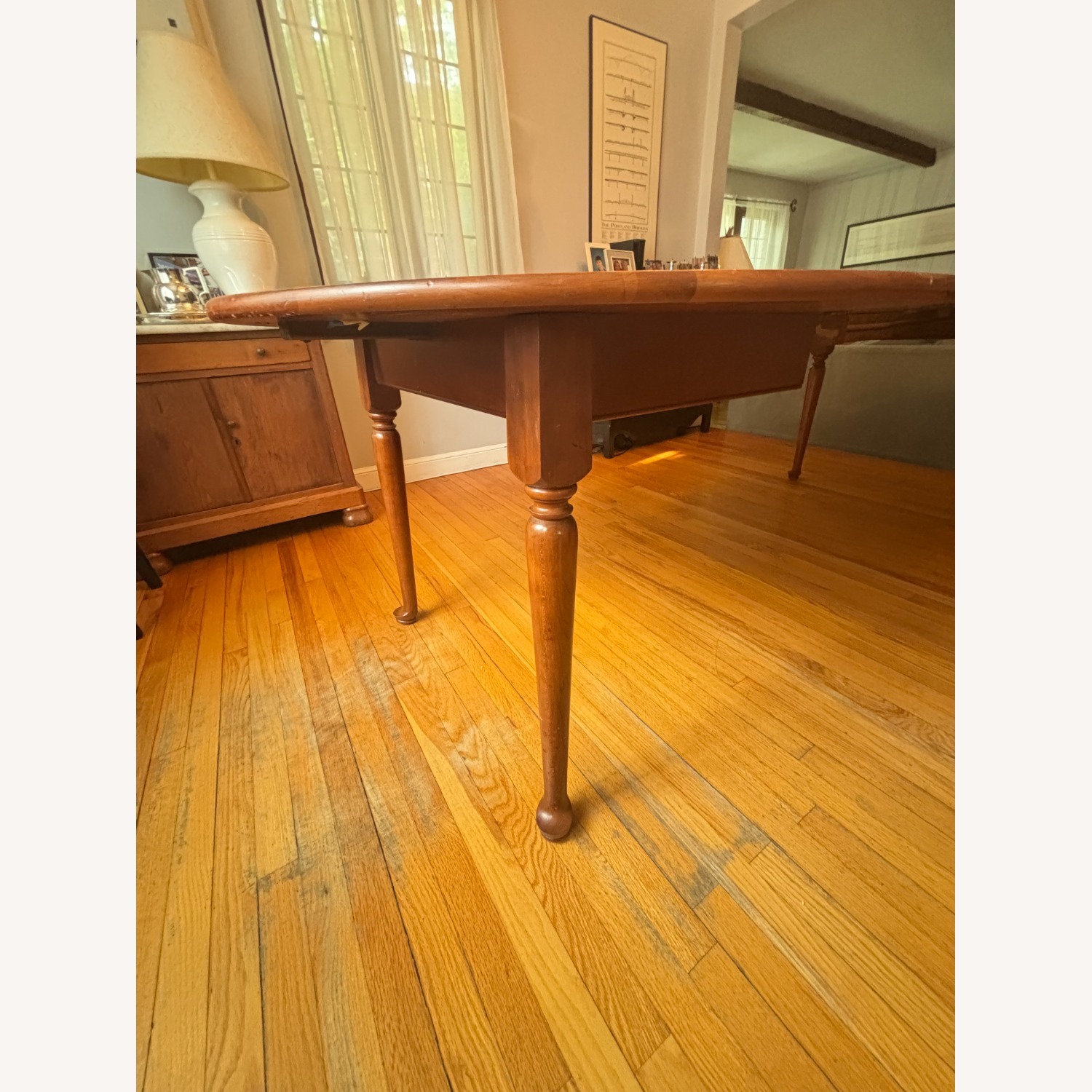 Cherry Dining Table Three Leaves - image-4