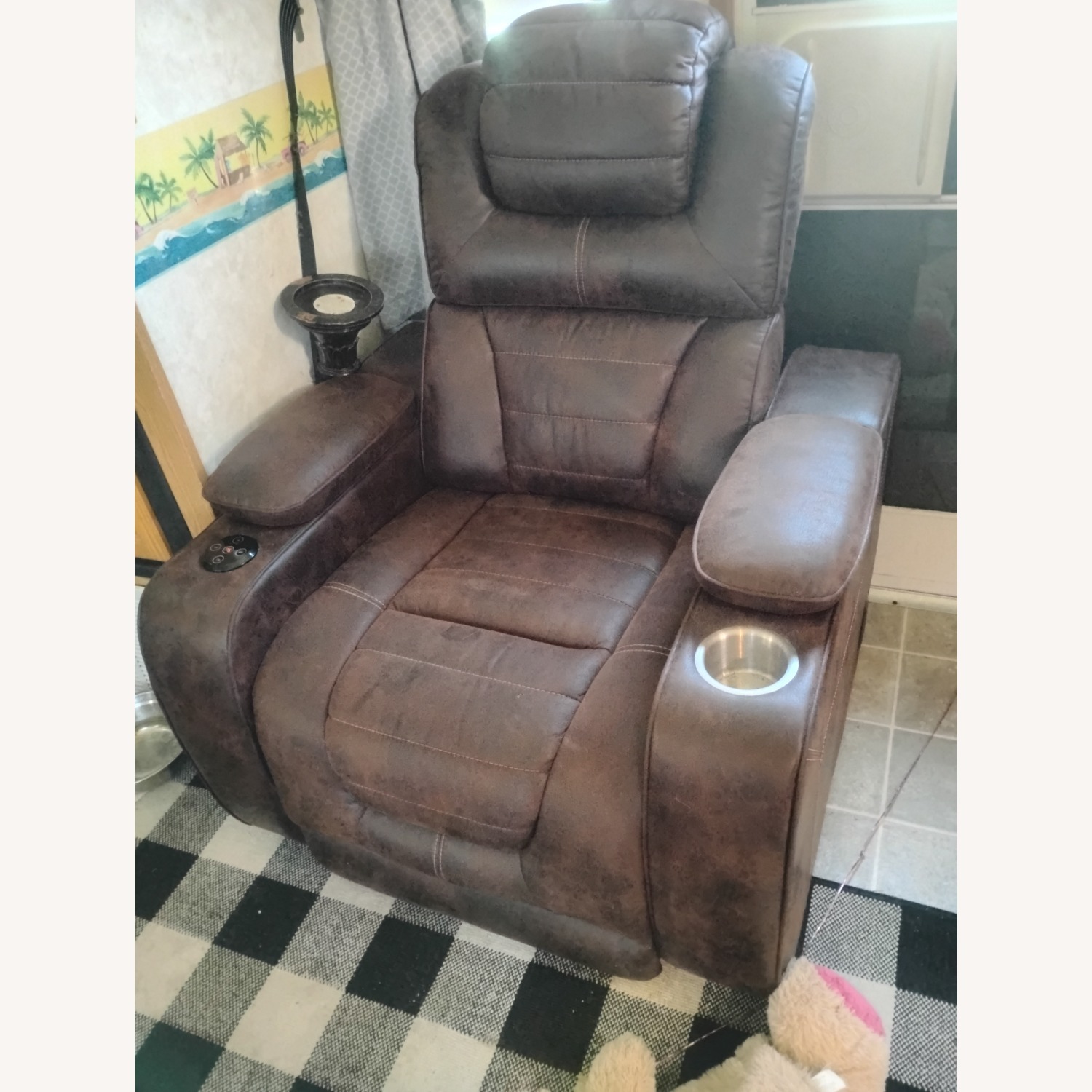 Leather Electric Bluetooth Recliner - image-4