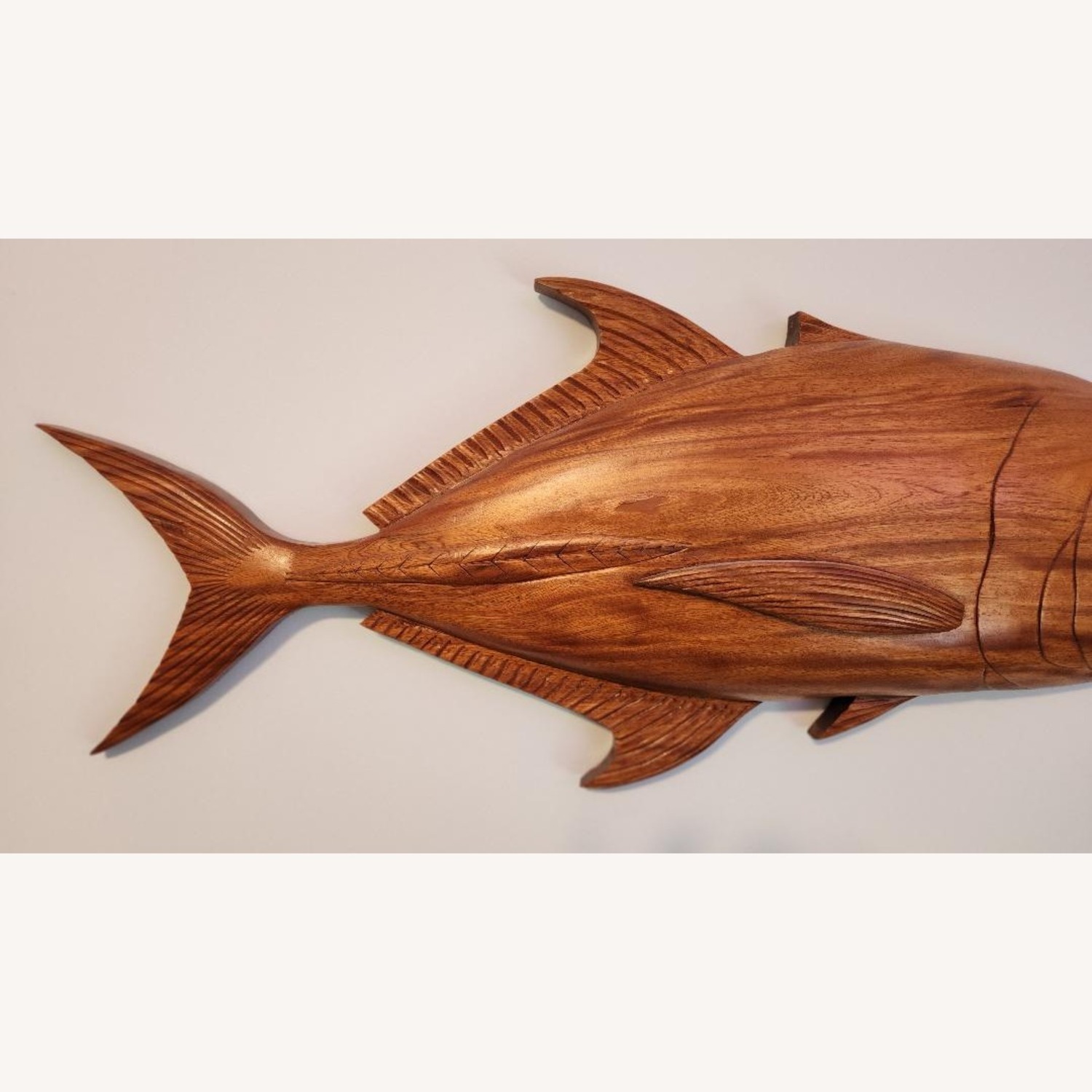 Wooden Carved Fish Ulua from the Cook Islands - image-3