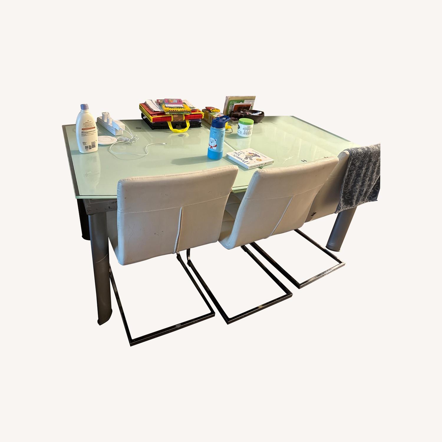 Glass Dining Table Can Extend up to 8 Chairs - image-0