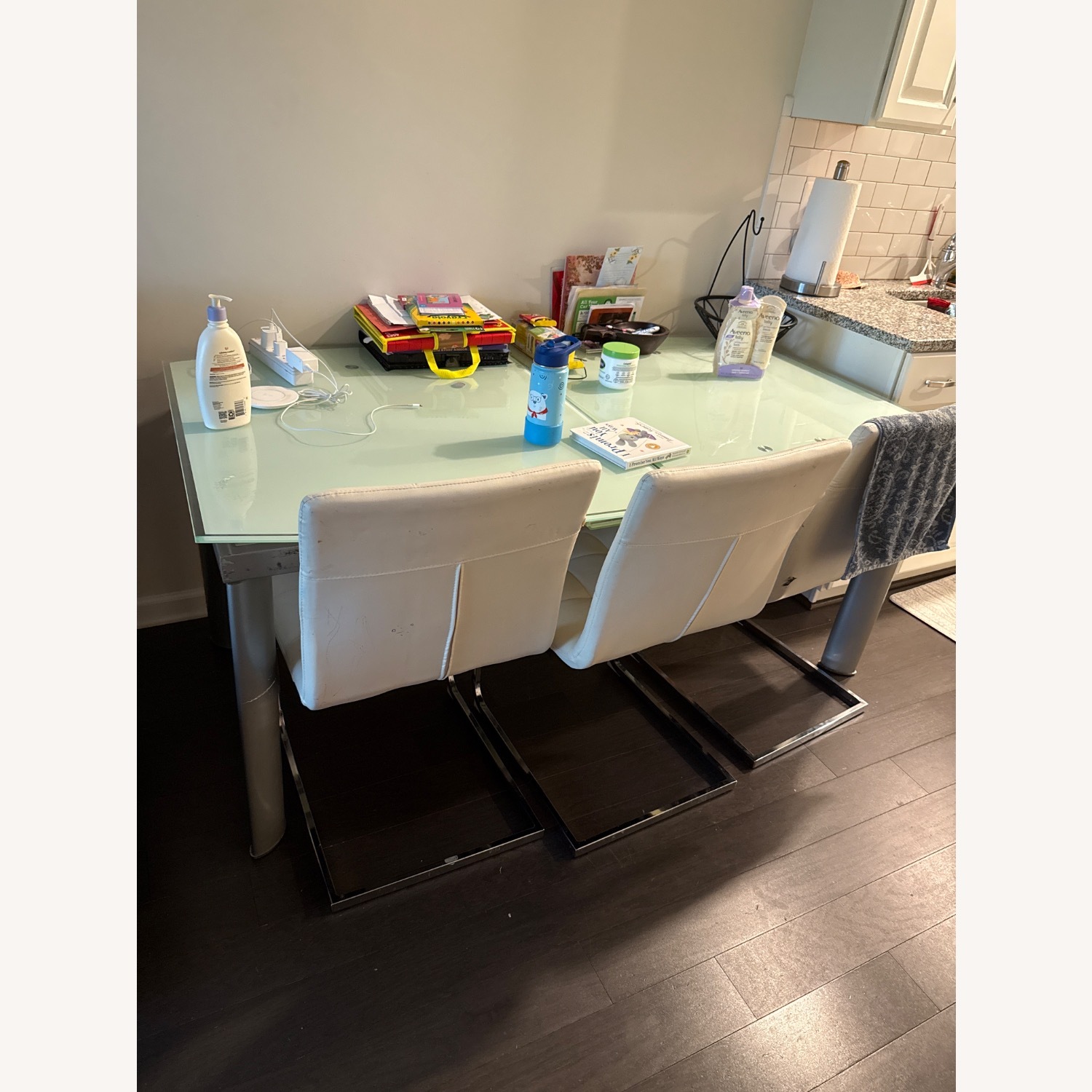 Glass Dining Table Can Extend up to 8 Chairs - image-1