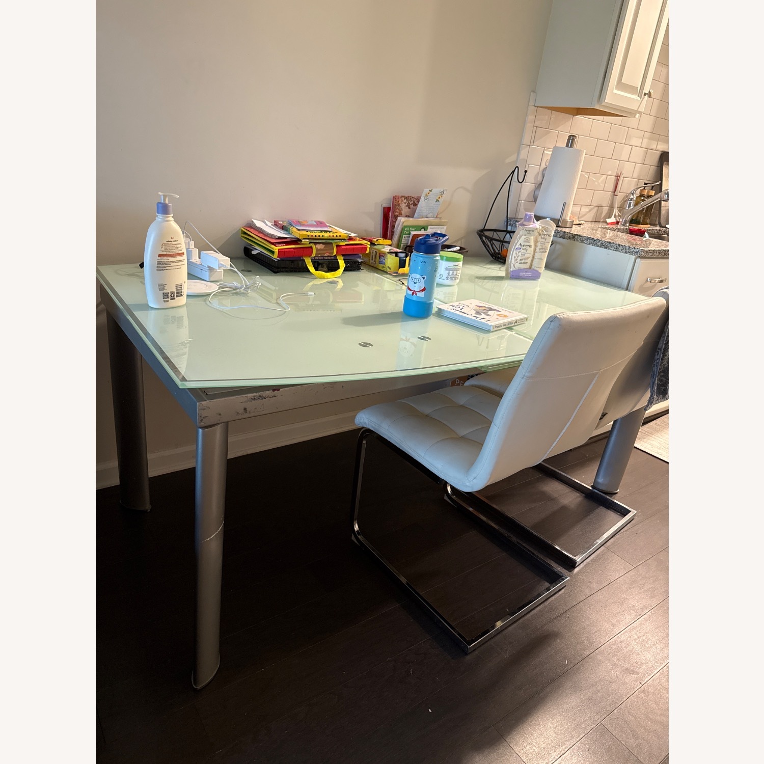 Glass Dining Table Can Extend up to 8 Chairs - image-2