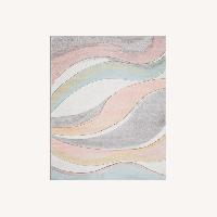 Large Area Rug - Abstract Gray/Pink/Cream