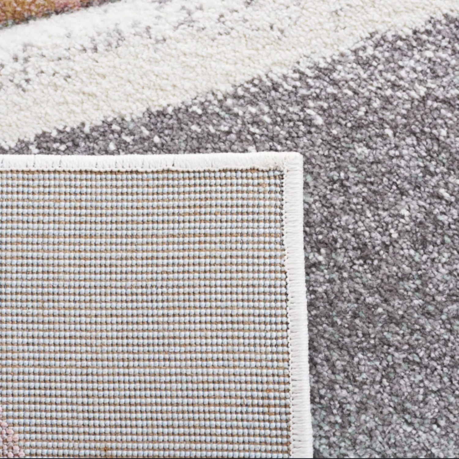 Large Area Rug - Abstract Gray/Pink/Cream - image-8