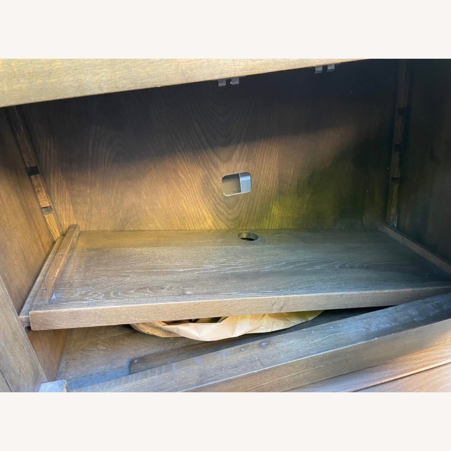 Reclaimed Brown Oak 4-Door Media Console - image-5