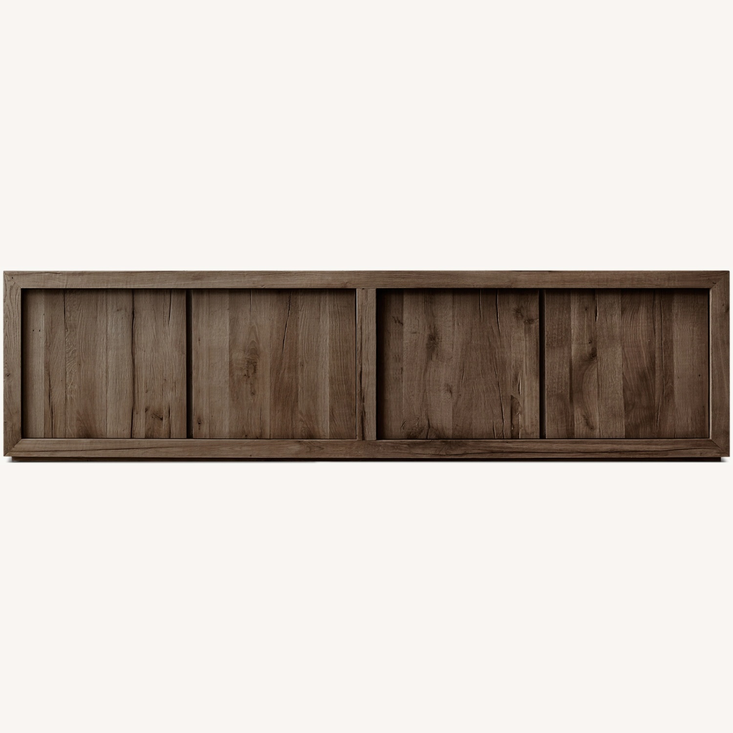 Reclaimed Brown Oak 4-Door Media Console - image-12