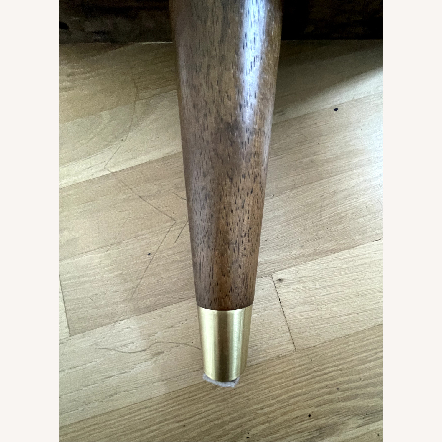 Bed Bath & Beyond Cassidy Wood Mid Century Bed Frame With Purple Headboard - image-2