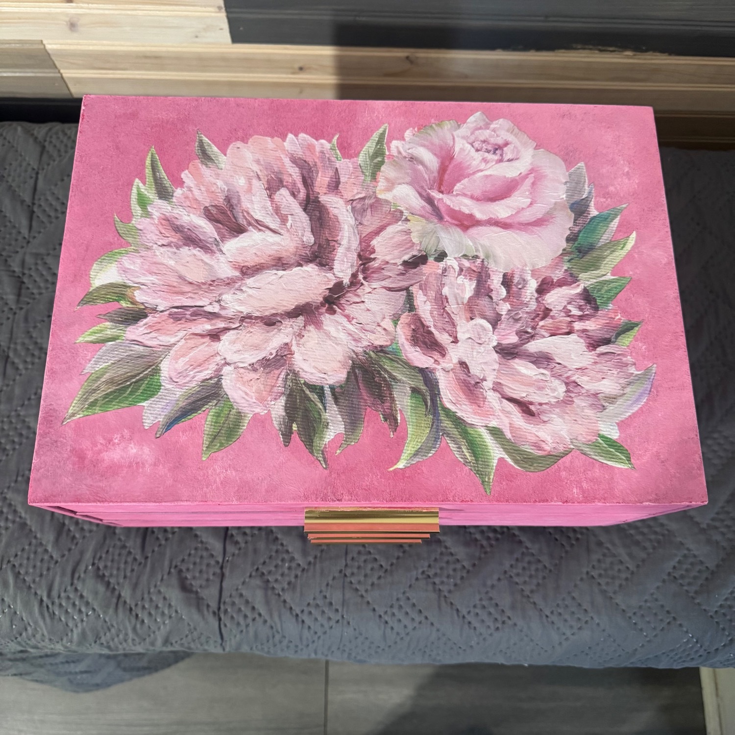 Wide Jewelry Box w 3 Drawers - image-5