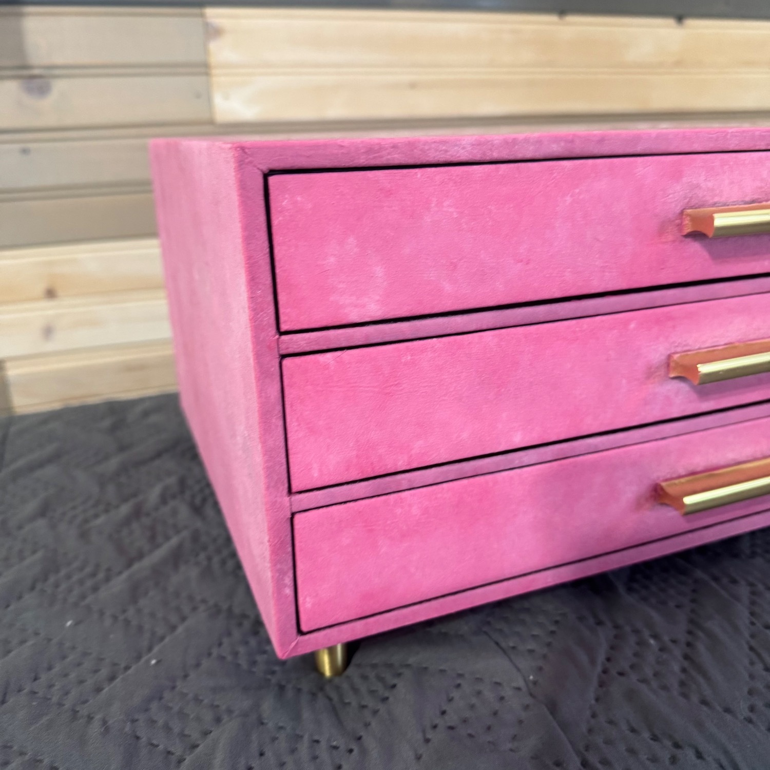 Wide Jewelry Box w 3 Drawers - image-3