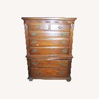 VTG Ethan Allen Tall Gents Dresser, 7 Drawers