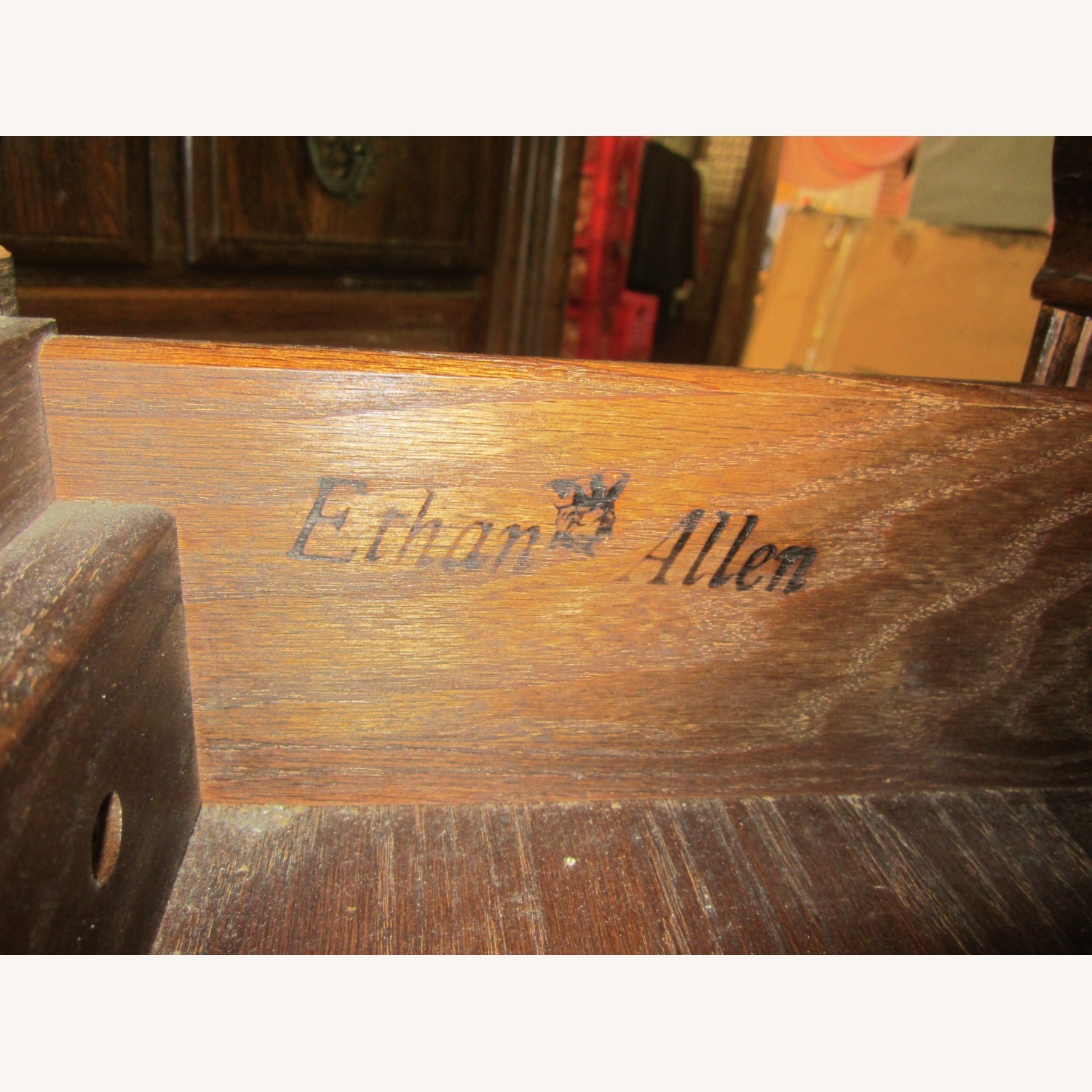 VTG Ethan Allen Tall Gents Dresser, 7 Drawers - image-9