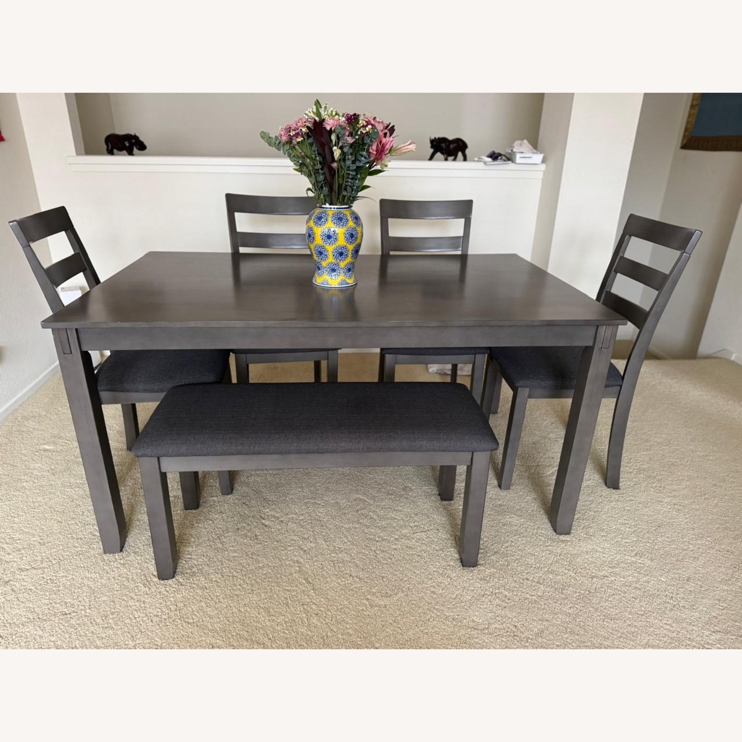Bridson Dining Table and 4 Chairs and Bench Set - image-1