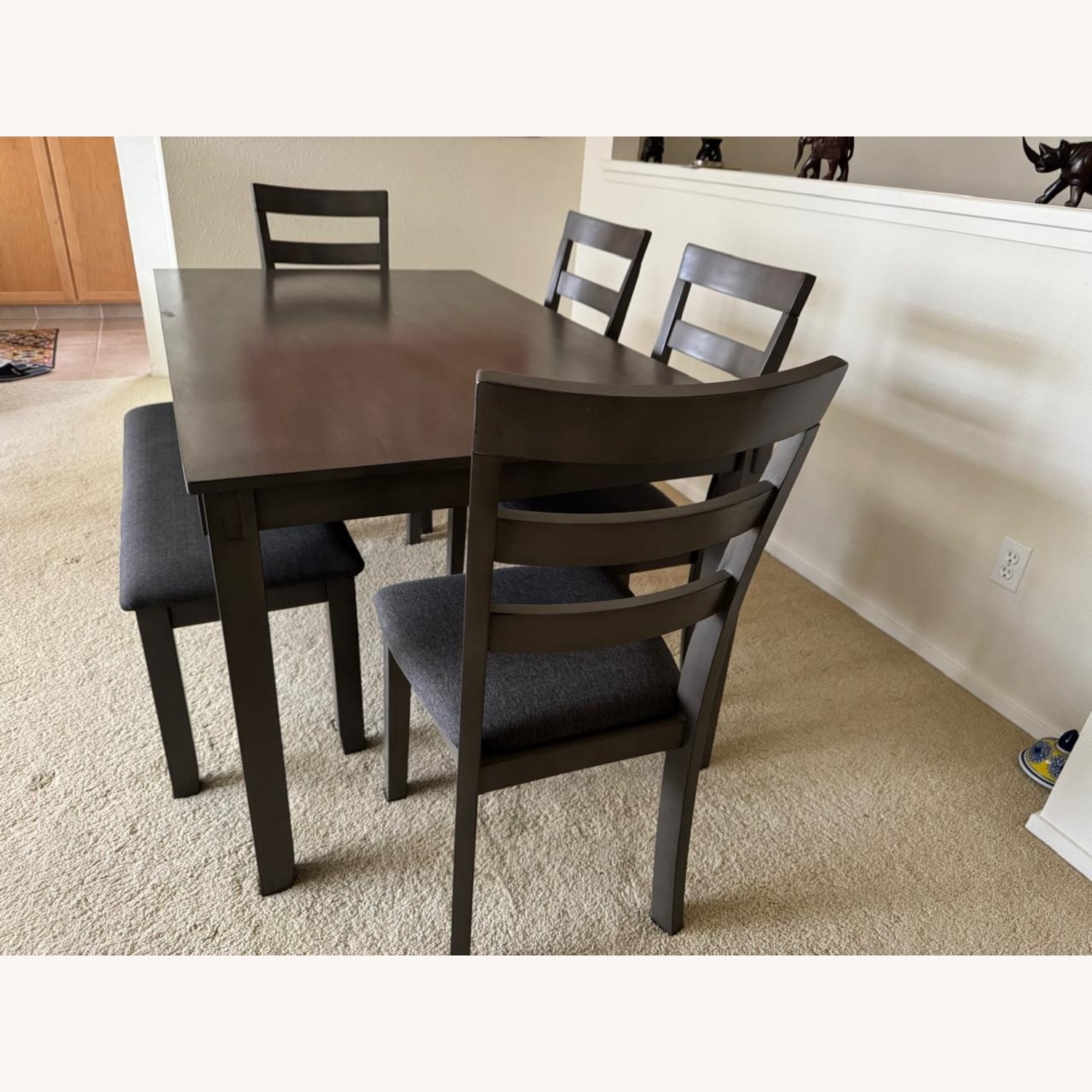 Bridson Dining Table and 4 Chairs and Bench Set - image-2