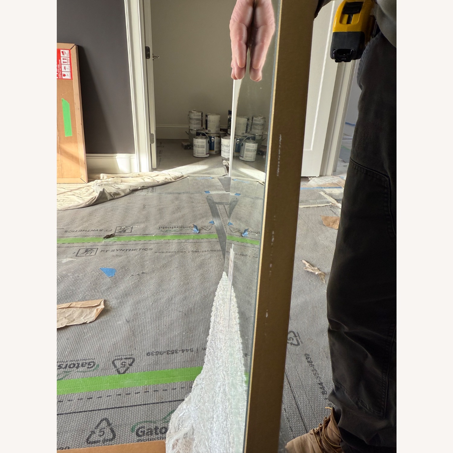 Gold Butterfly Mirror - image-1