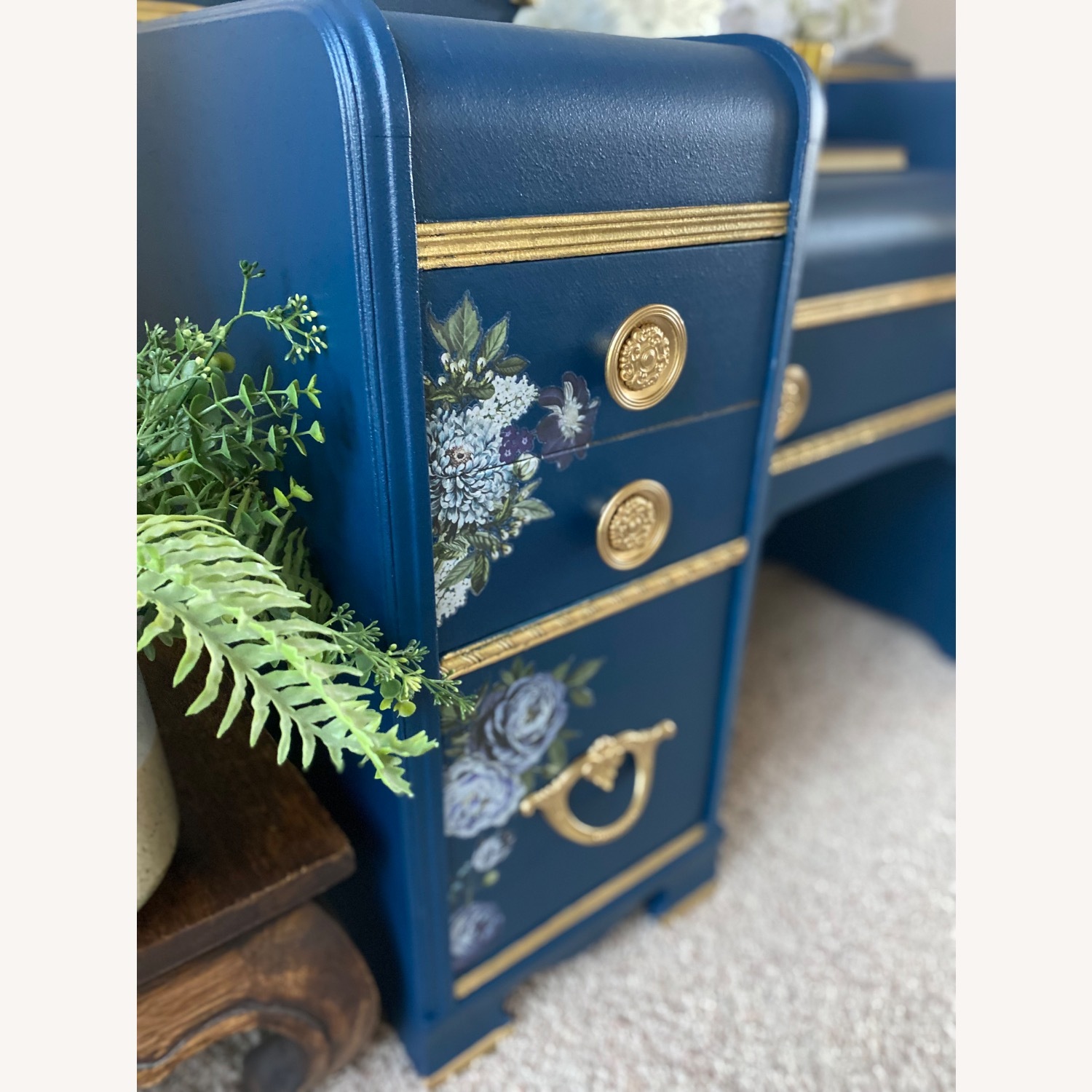 Antique Art Deco Waterfall Vanity - image-2