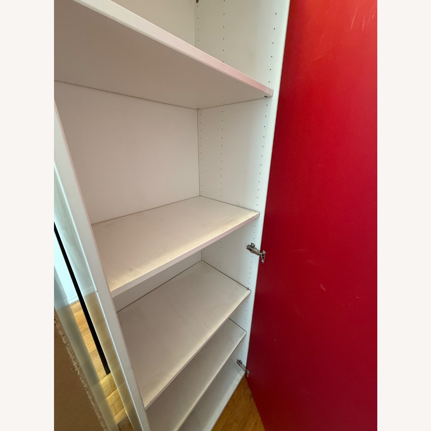 Billy Shiny Red Door on White Bookcase - image-7