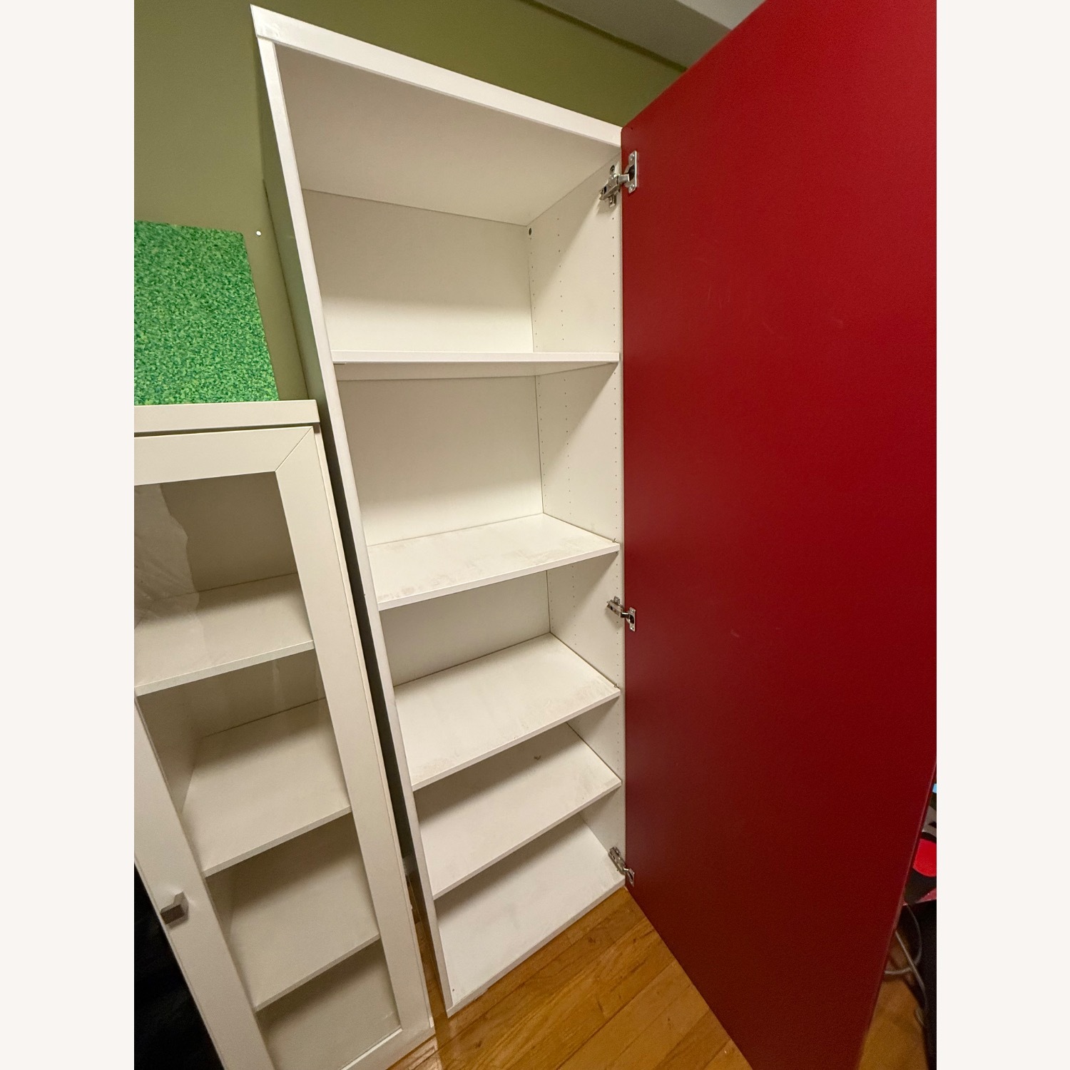 Billy Shiny Red Door on White Bookcase - image-2