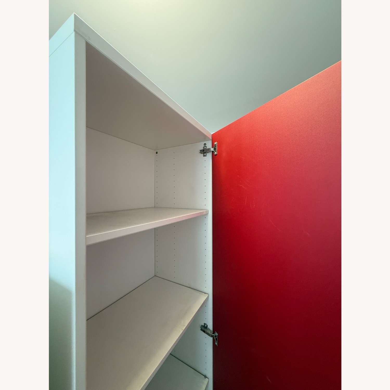 Billy Shiny Red Door on White Bookcase - image-6