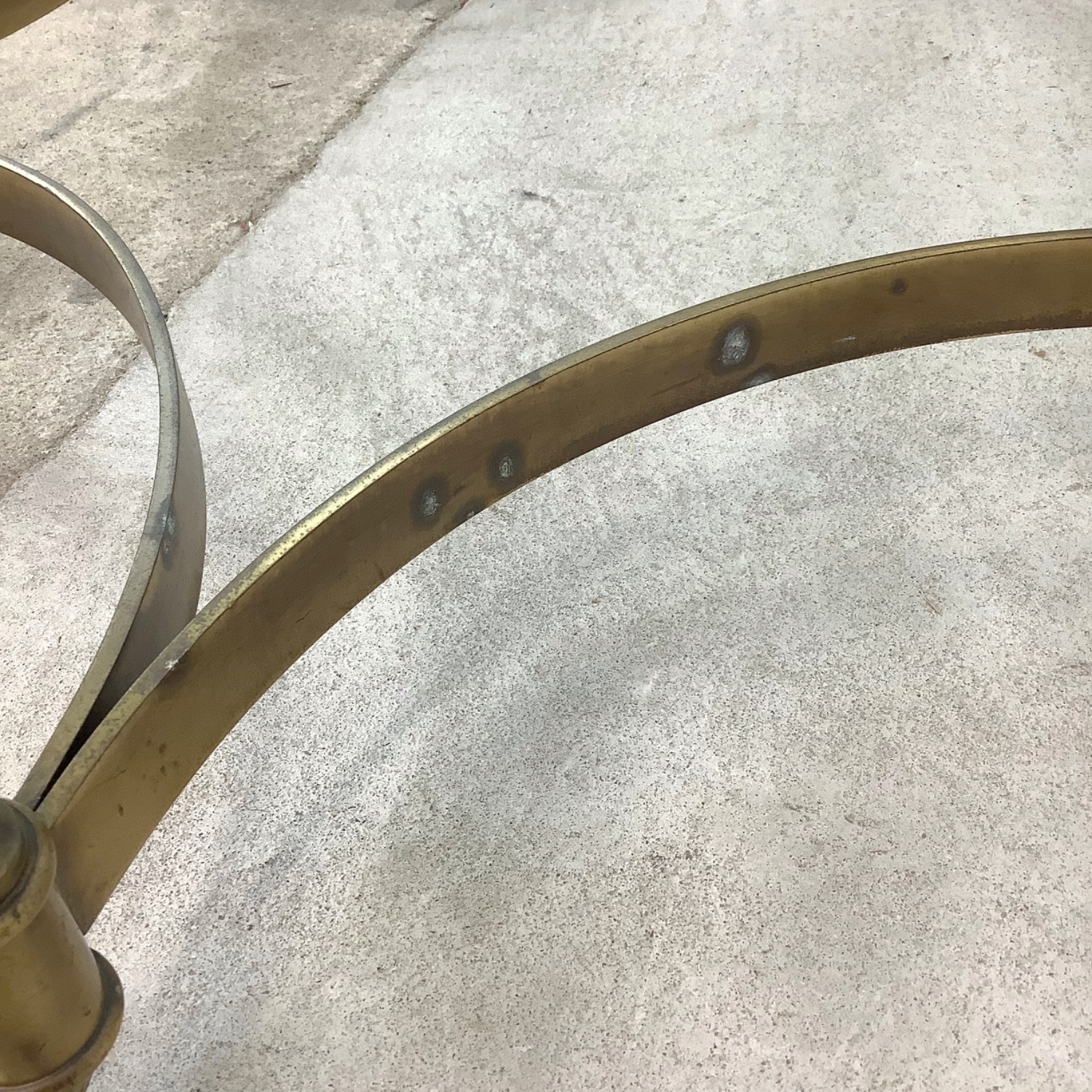 Vintage Modern Brass and Glass Coffee Table - image-9