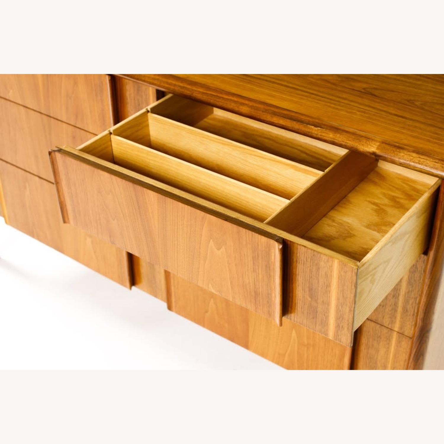 Drexel Parallel Danish Modern Walnut Dresser - image-8