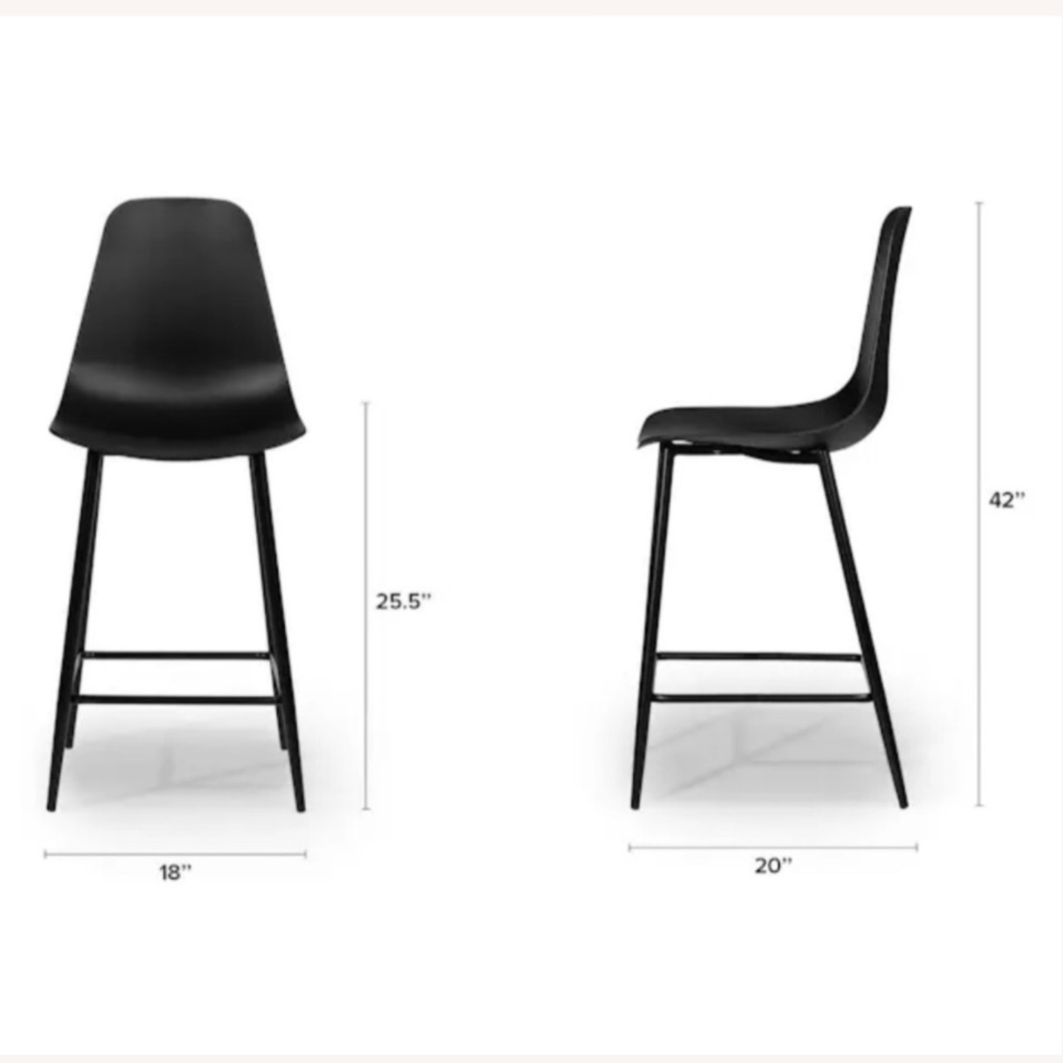 Article Svelti Counter Stool - Pure Black - image-4