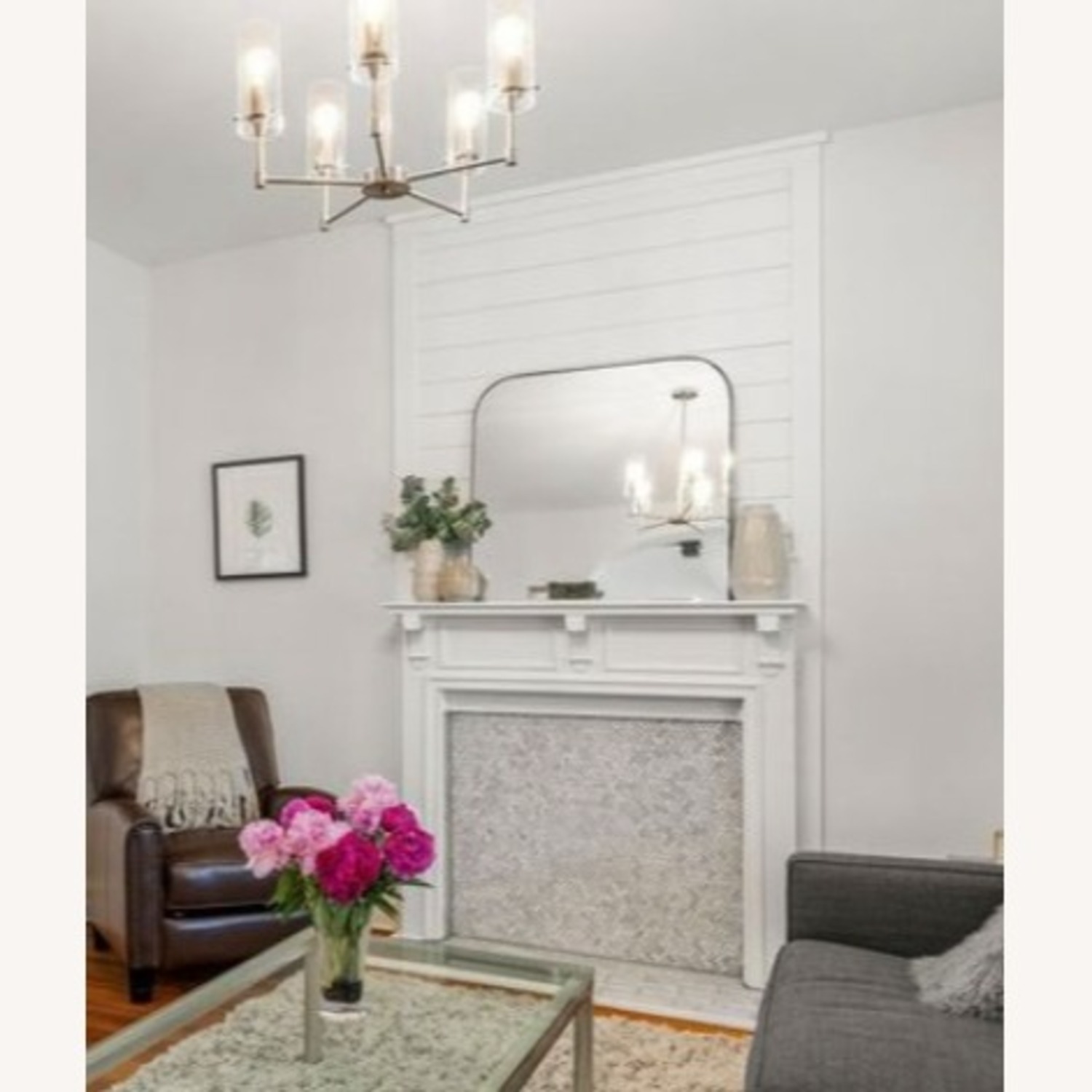 Crate & Barrel Edge Arch Wall Mirror 36"x34" - image-3