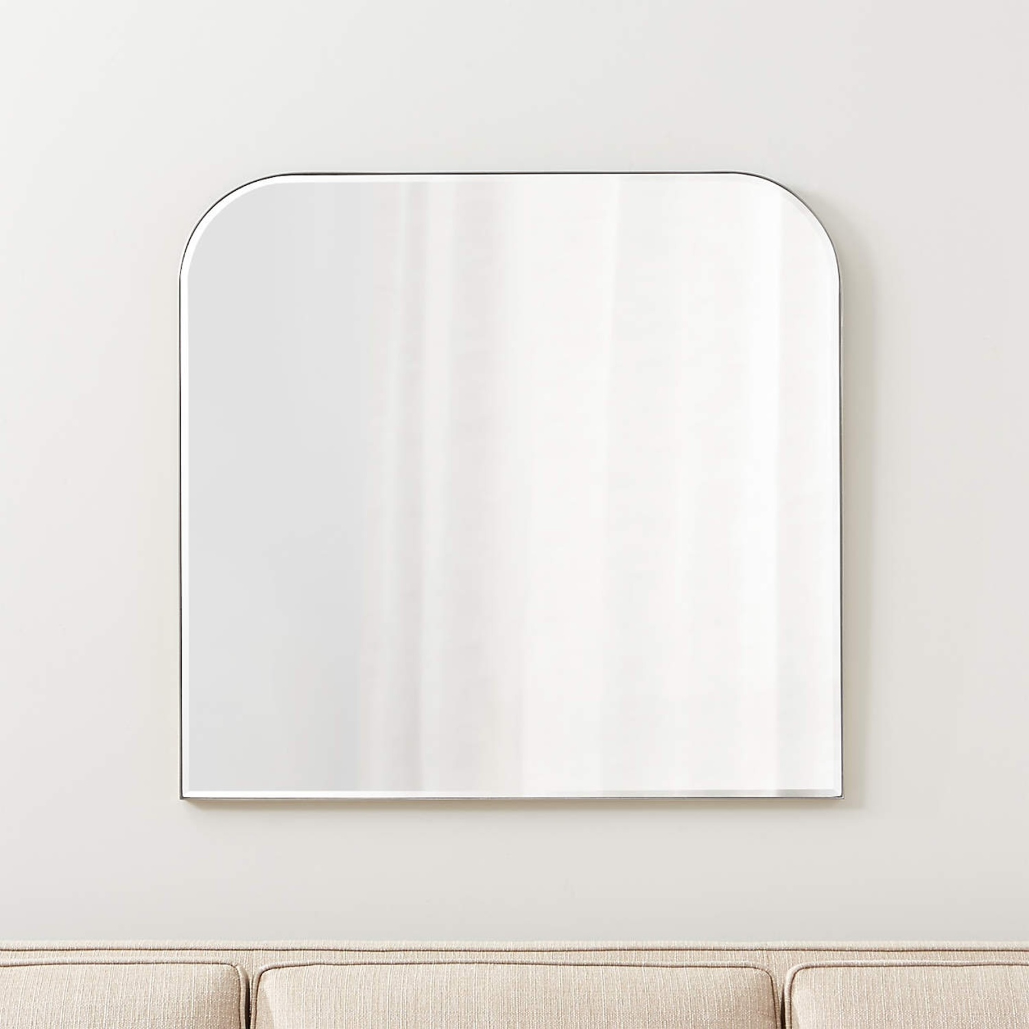 Crate & Barrel Edge Arch Wall Mirror 36"x34" - image-4