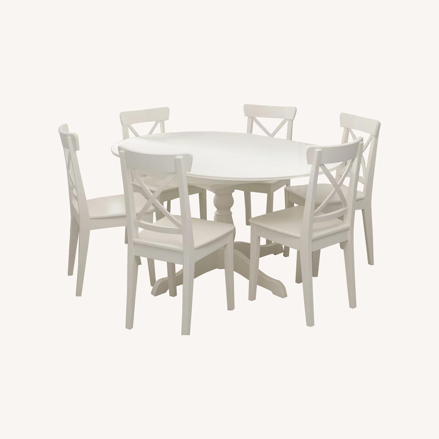 IKEA INGATORP Table and Chairs Set - image-0