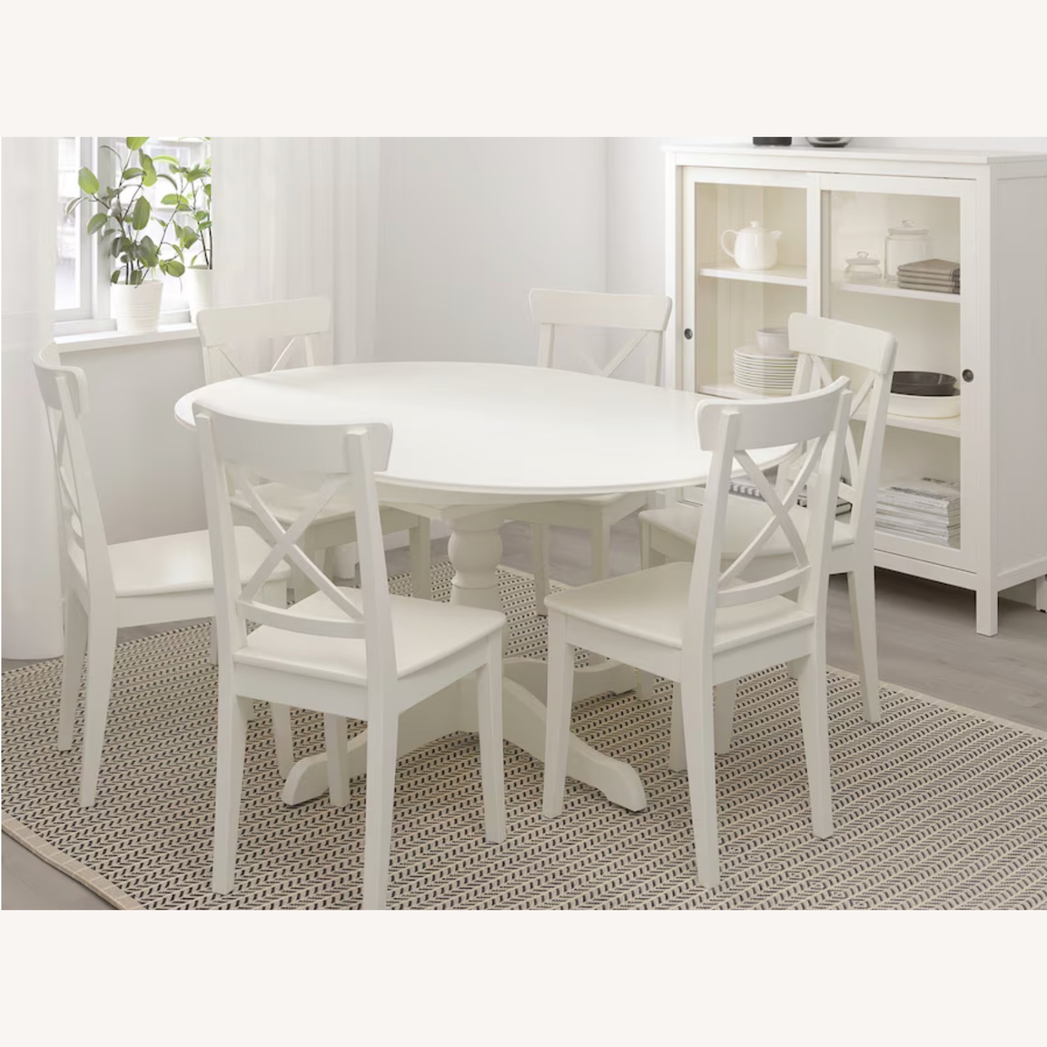 IKEA INGATORP Table and Chairs Set - image-2