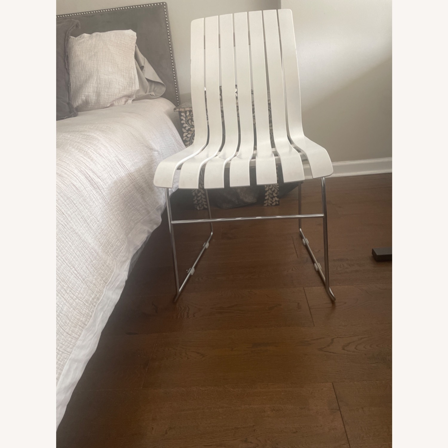 Crate & Barrel Slatted Chair - image-3