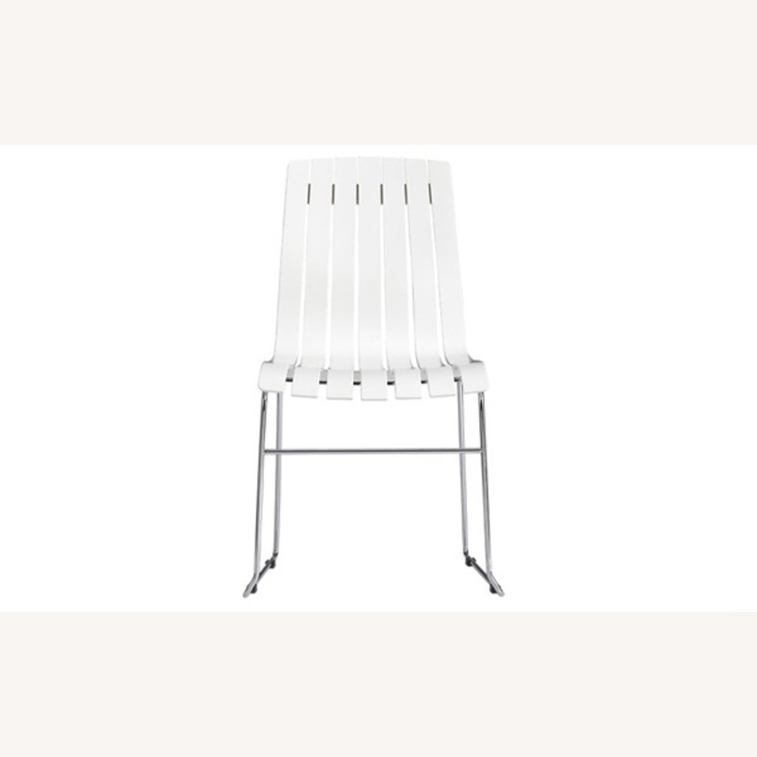 Crate & Barrel Slatted Chair - image-0