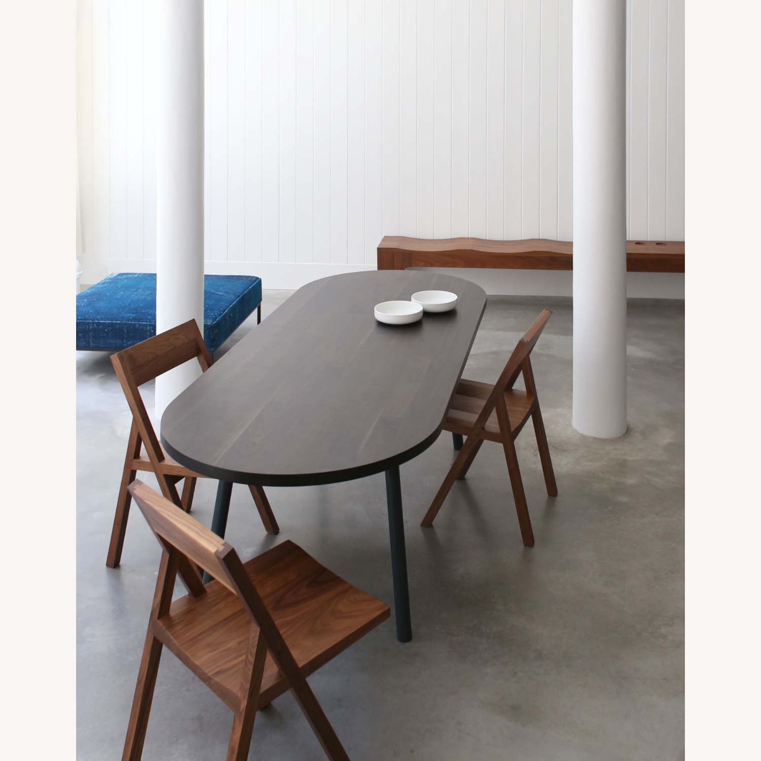 Henrybuilt Solid Walnut and Steel Dining Table - image-7