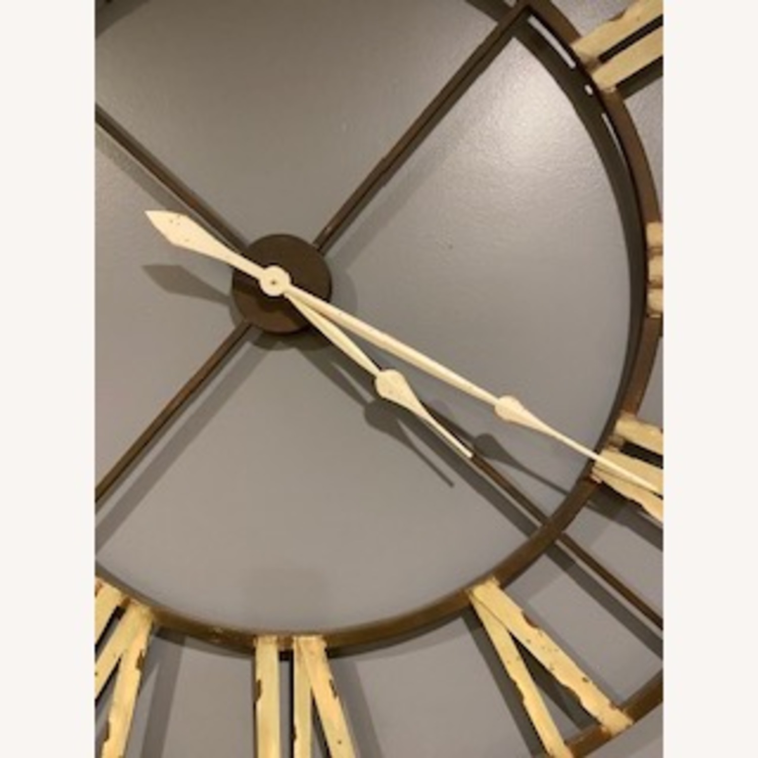 Large Metal Distressed Wall Clock - image-5