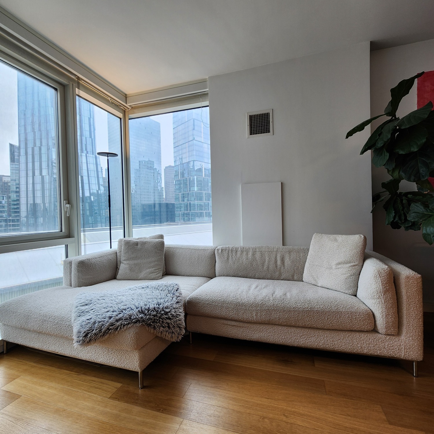 Rove Concept Nico White Boucle Sectional - image-2