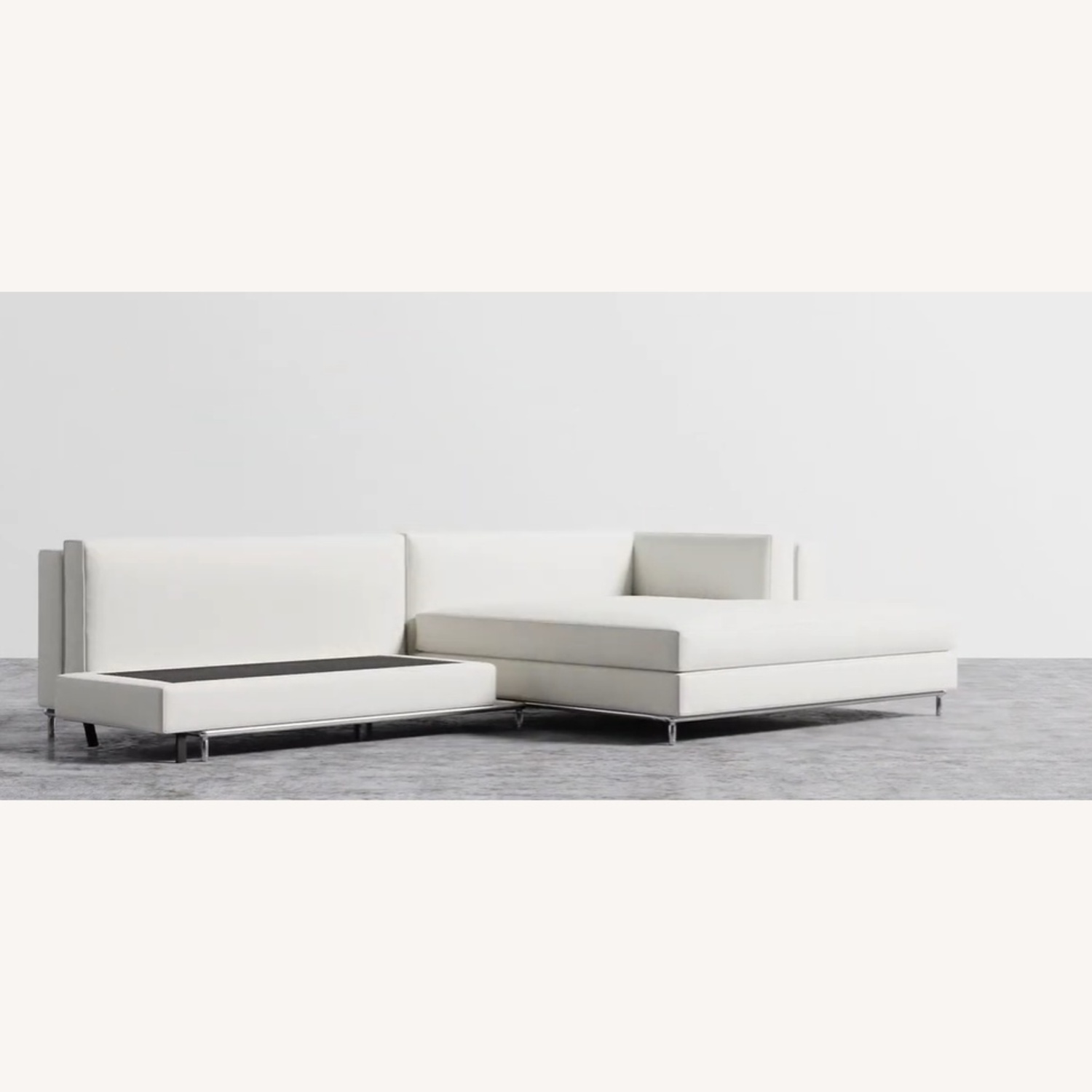 Rove Concept Nico White Boucle Sectional - image-4