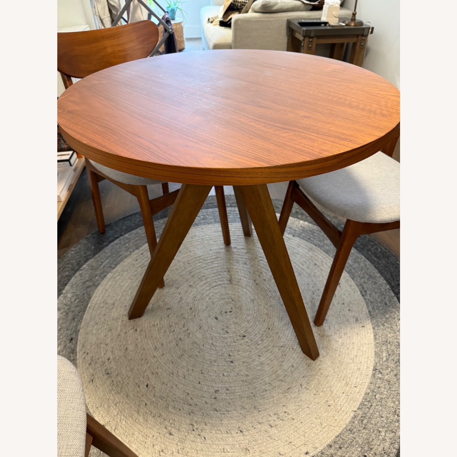 West Elm Tripod Dining Table (30") - Walnut - image-3
