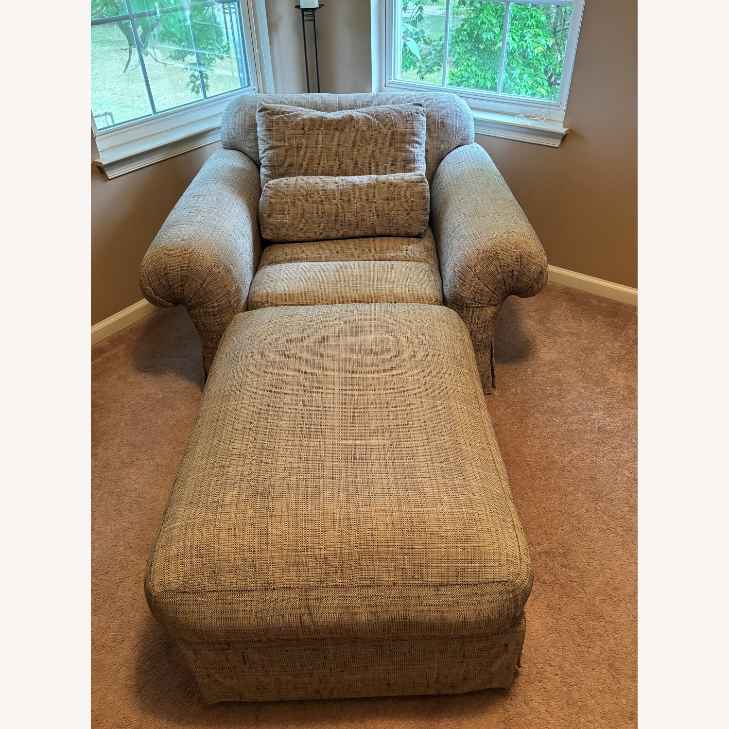 Bernhardt Flair Chair and Ottoman - image-3