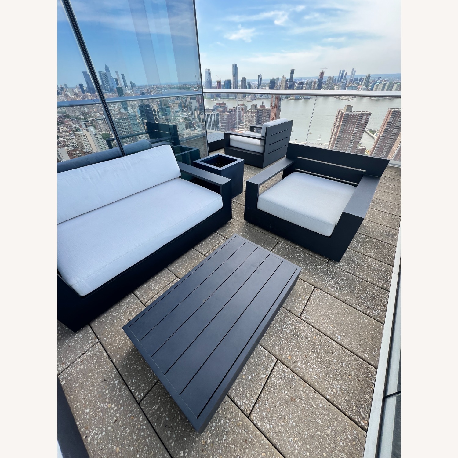 Restoration Hardware Marbella Outdoor Love Seat - image-2