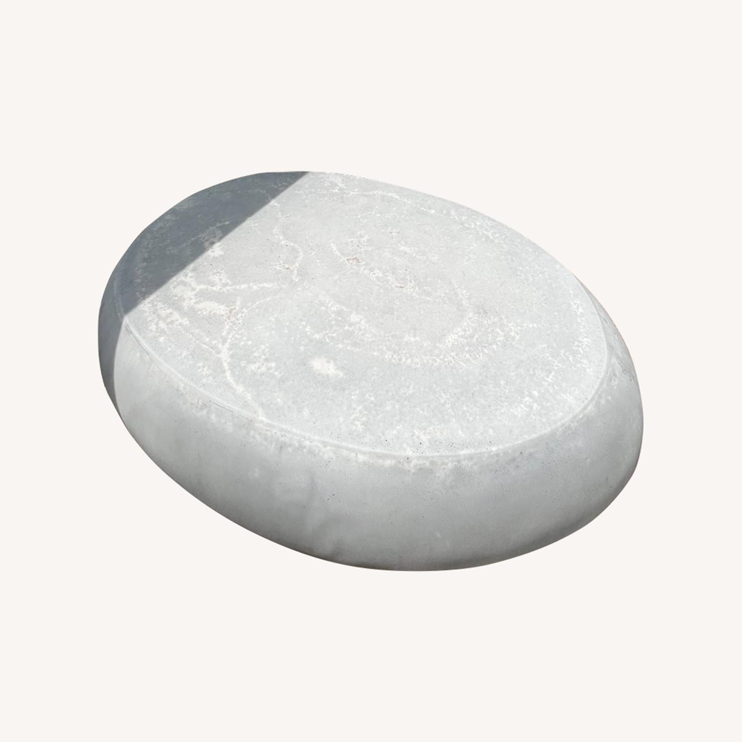 CB2 Cement Pebble Outdoor Coffee Table - image-0