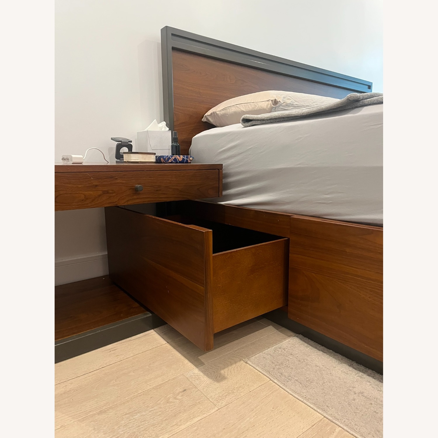 Crate & Barrel Blair Queen Storage Bed - image-5