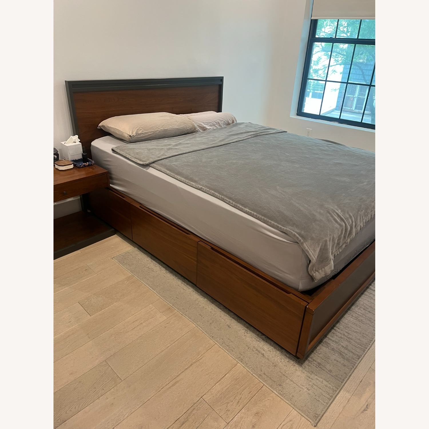 Crate & Barrel Blair Queen Storage Bed - image-1