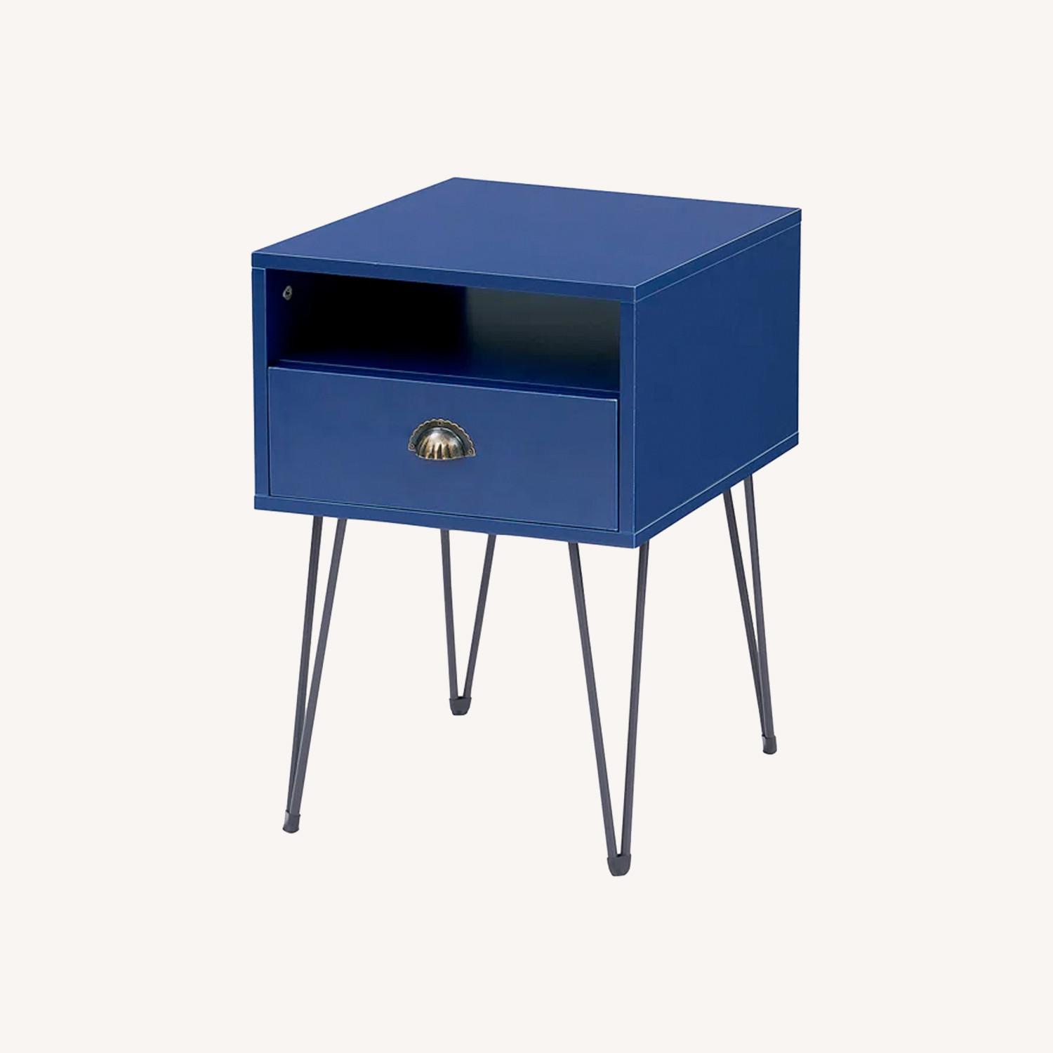 Kempst 23.7"Tall 1 - Drawer Iron Nightstand - image-0