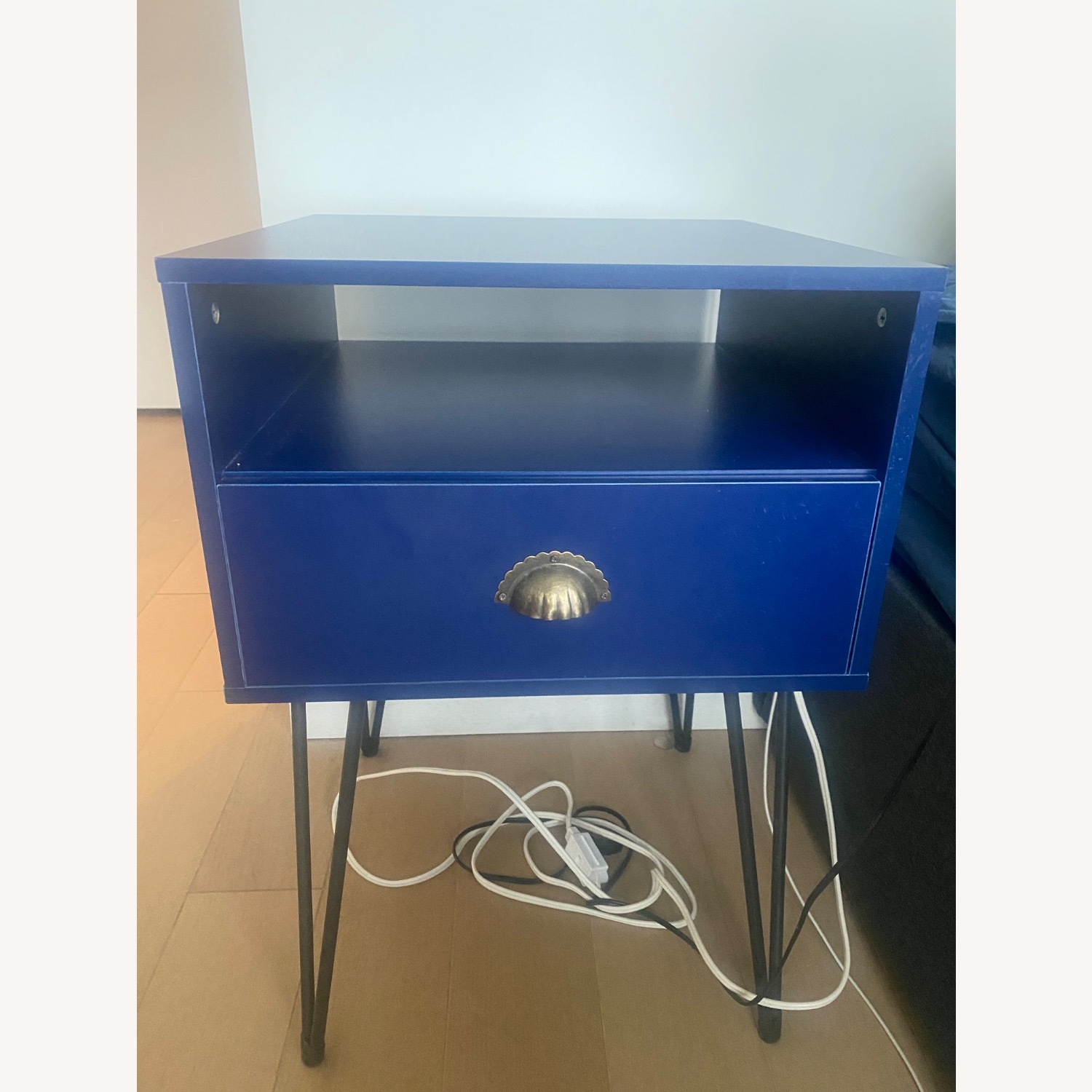 Kempst 23.7"Tall 1 - Drawer Iron Nightstand - image-2