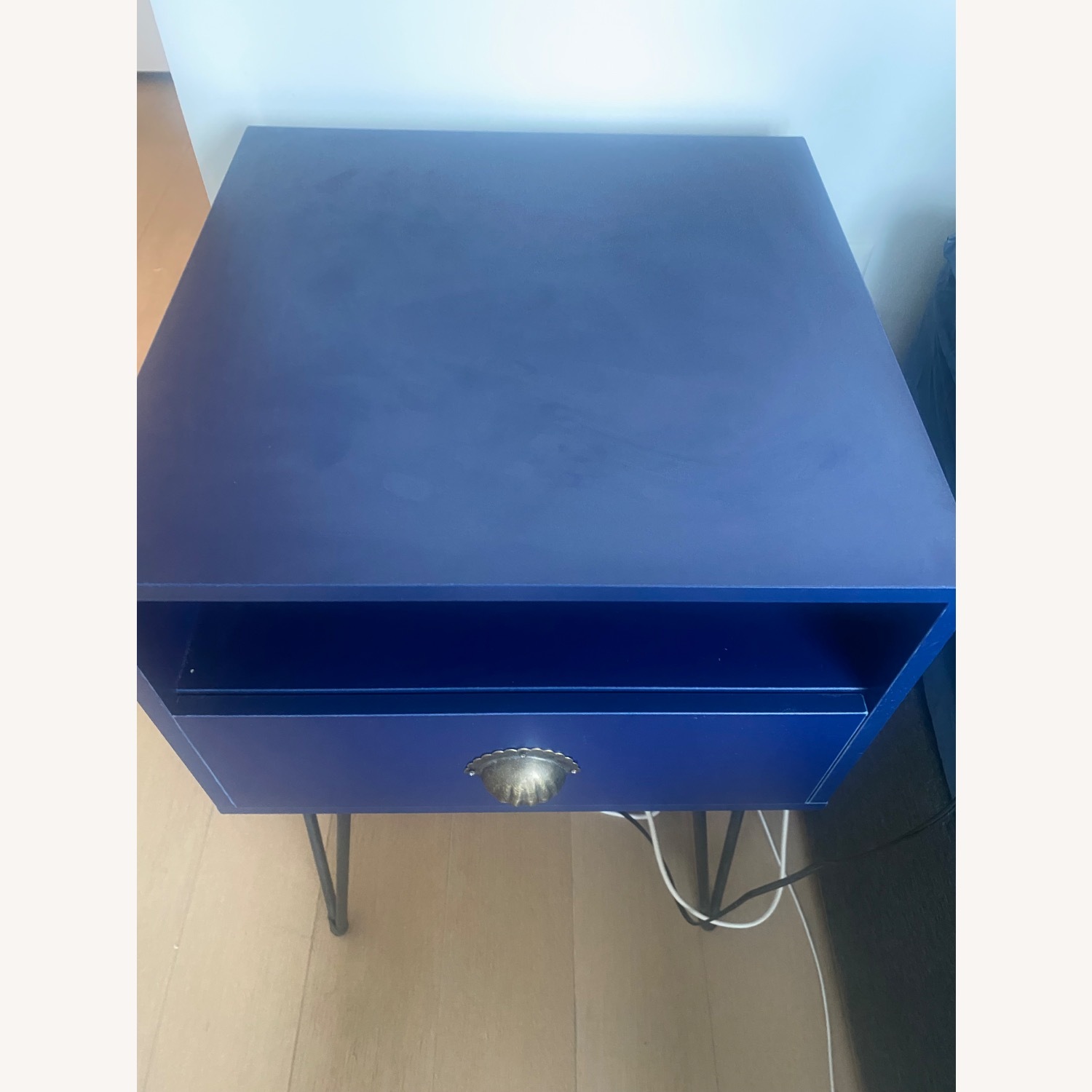 Kempst 23.7"Tall 1 - Drawer Iron Nightstand - image-3