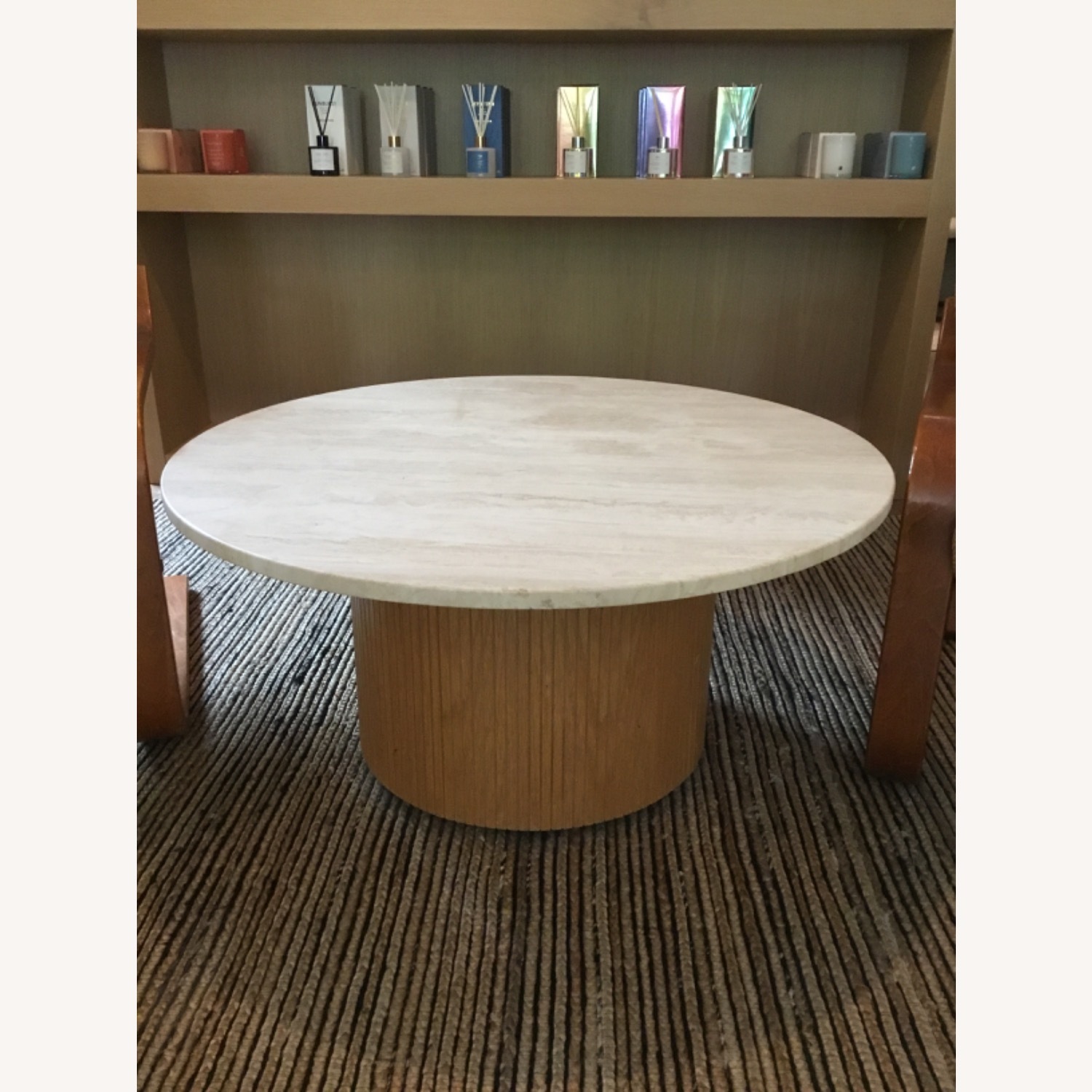 Marble Top Round Coffee Table - image-1