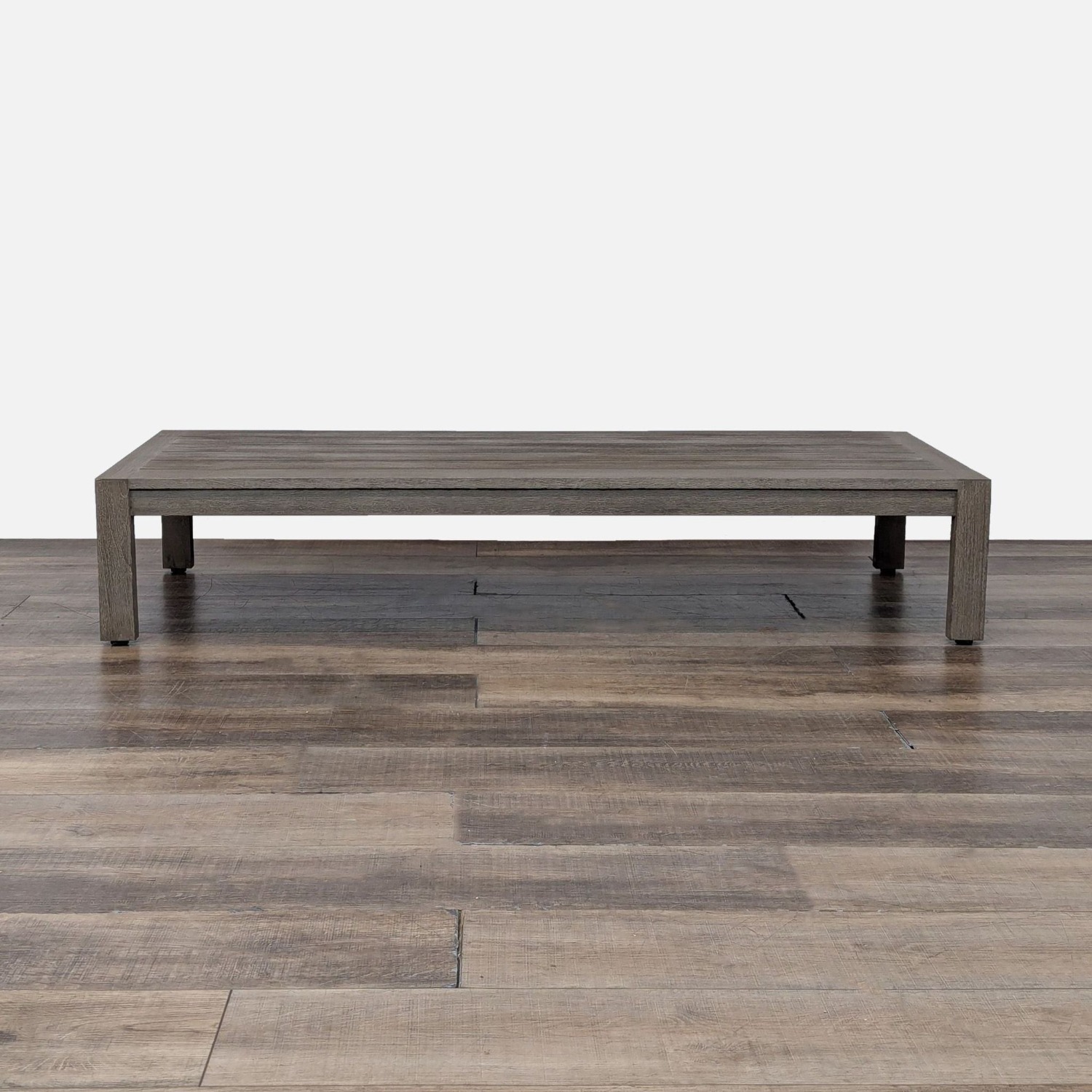 Restoration Hardware Aegean Weathered Teak Table - image-1